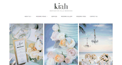 Desktop Screenshot of kiahweddings.com