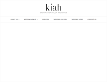 Tablet Screenshot of kiahweddings.com